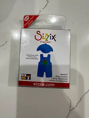 Sizzix Ellison Original Small Green Bitty Overalls #654577  Scrapbooking Crafts • $3.25