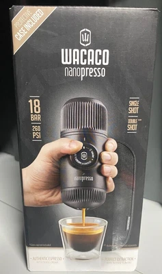 $74.95 • Buy Wacaco NANOPRESSO Espresso Coffee Machine + CASE Portable + Brush + Scoop