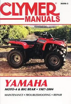 1987-2004 Yamaha MOTO4-Big Bear Clymer Repair Service Workshop Manual Book M4903 • $39.95