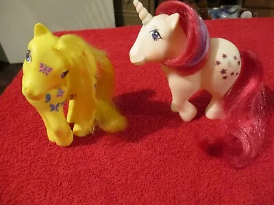 Vintage 1980's Hasbro My Little Pony G1  MOONDANCER AND DANCING BUTTERFLIES • $19.99