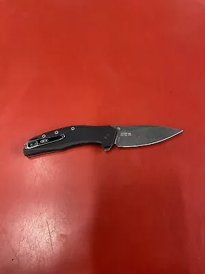 ZT ZERO TOLERANCE Knife Made In USA 0357BW A/0 Liner Lock Black G10 Handles • $74.99