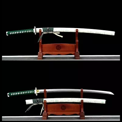 High Quality 1095 High Carbon Steel Japanese Katana Samurai Sword Mirror Blade • $314.60