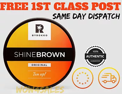 £15.45 • Buy BYROKKO SHINE BROWN Fast Tanning Accelerator Cream Sunbed & Outdoor 190ml UK