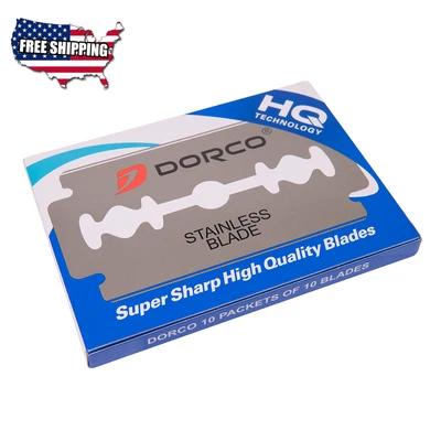 $9.99 • Buy 50 Dorco Double Edge Razor Blades Platinum Plus HQ QUALITY - FREE SHIP