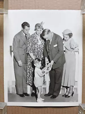 W C Fields With Baby LeRoy And The Cast Orig DW Candid Photo 1934 It's A Gift • $15