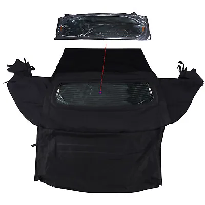 Black Glass Convertible Soft Top 10-11-MUS-023 00422-94 For Ford Mustang 2005-14 • $277.22