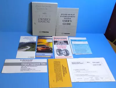 03 2003 Mazda MPV Owners Manual With DVD Rear Seat Guide • $14.95