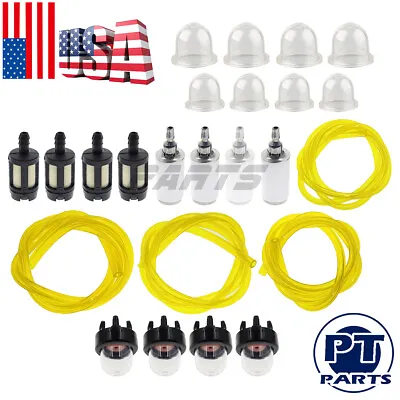 Fuel Line Filter Primer Bulb Kit For Poulan Weedeater Craftsman Trimmer Blower • $9.80