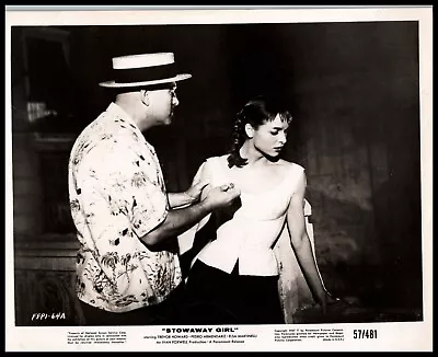 Pedro Armendár Iz + Elsa Martinelli In Stowaway Girl (1957) ORIGINAL PHOTO M 8 • $14.99