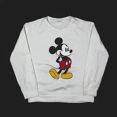 £14.99 • Buy DISNEY Womens Mickey Mouse Sweatshirt White M