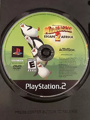 PS2 - Madagascar Escape 2 Africa - Disc Only - Tested & Guaranteed • $7.95