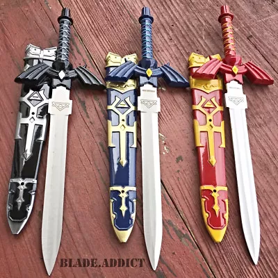 3PC SET Legend Of Zelda Hylian Hyrule Ocarina Of Time Master Sword Short Dagger • $37.95