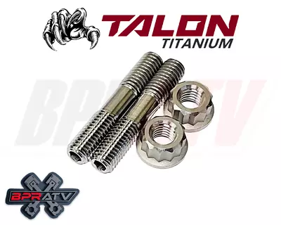 04 05 TRX 450R Titanium Exhaust Studs MAXLOCK Ti Pipe Stud 12 Point Nut Kit Pair • $19.99