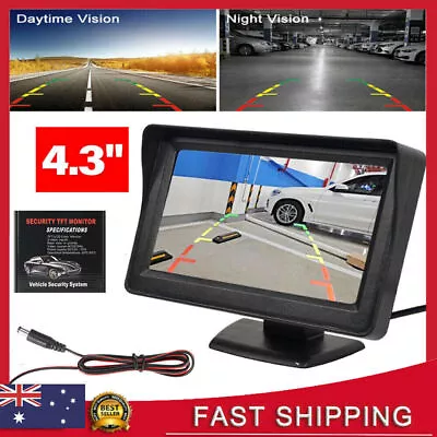 HD 4.3 Inch LCD Screen Car Reversing Rear View Monitor Display For Backup Camera • $20.99