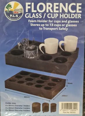 Foam Cup Glass Mug Holder Storage Caravan Motorhome VW Camper Van • £12.95