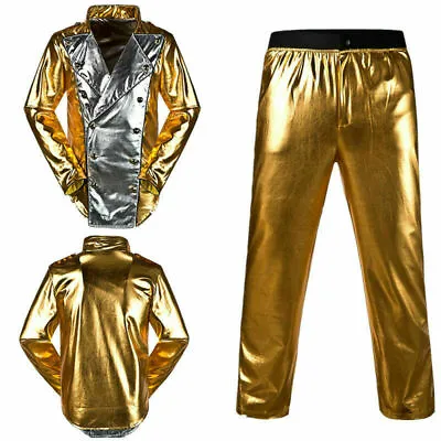 Men's Michael Jackson World Tour History Golden Outfit Jacket & Pants{cc • $75