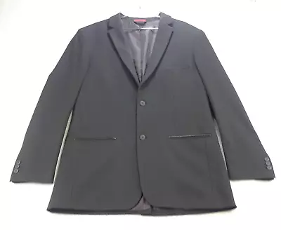 Alfani Slim Fit Stretch Blazer Sport Coat Mens L 42-44 Black Soft FREE TIE* • $42.87