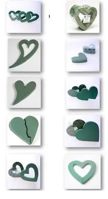 Heart Shape Funeral Tribute Frames Ideal Floral Foam Smithers Oasis Floristry • £72.60