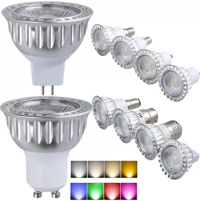 LED COB Spotlight Bulbs 5W Dimmable Lamp GU10 MR16 GU5.3 AC 220V 240V DC 12V 24V • $3.59