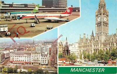 Picture Postcard; Manchester (Multiview) Showing The Airport [Dennis] • £2.19