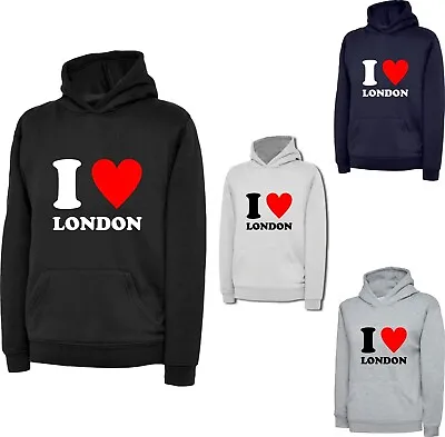 I Love London Hoodie Capital Of England Country Love Souvenir Great Britain Top • £18.99