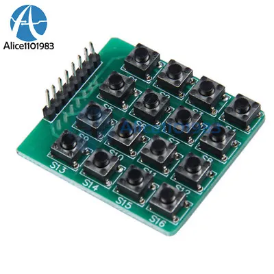 2PCS 4x4 Matrix 16 Keypad 16 Botton Keyboard Module MCU Green Board For Arduino • $0.99