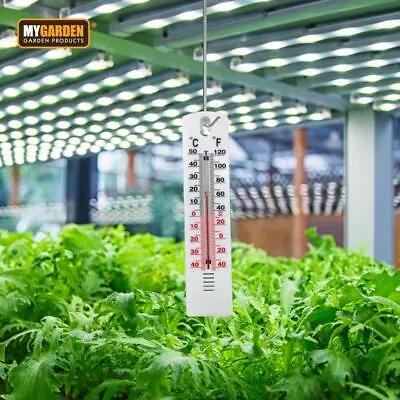 Indoor Outdoor Wall Thermometer Home Garden Greenhouse Temperature Wall Mounted • £2.95