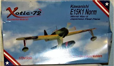 Xotic-72 #4801 Kawanishi E15K1 Norm WWII Float Plane Model Kit - NIB NOS • $17