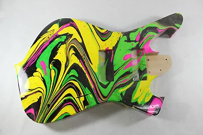 Swirled Hardtail Fman Guitar Body Fits Ibanez (tm) 7 String RG And UV Necks P711 • $349.99