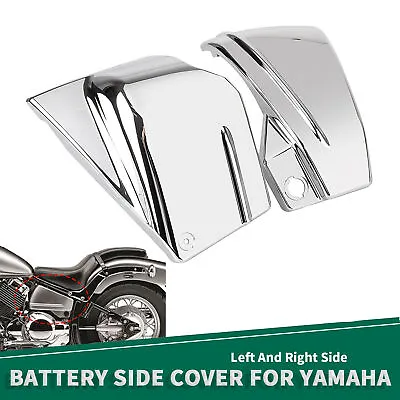 $34.18 • Buy Motor Chrome Battery Side Covers Mount Fit For Yamaha V Star 650 XVS650/XVS650A