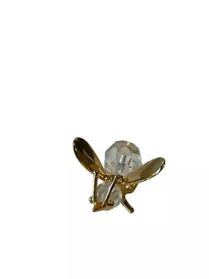 Swarovski Trimlite Crystal Vintage Bee Figurine Miniature Insect Gold Clear Rare • $27.99