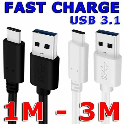 $4.95 • Buy TYPE-C USB-C Male Data FAST CHARGING Charger Cable For Samsung S9 S8 Plus Pixel