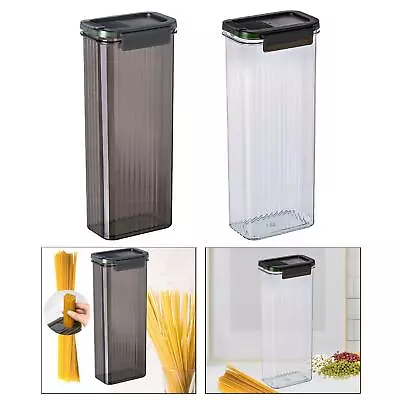 Spaghetti Storage Containers Clear Airtight For Tea Coffee Beans Noodles • $29.17