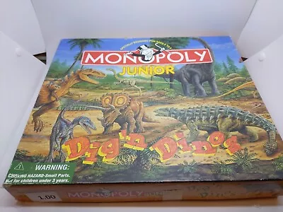 Monopoly Junior Jr Dig'n Dinos Dinosaur Edu. Board Game • $15