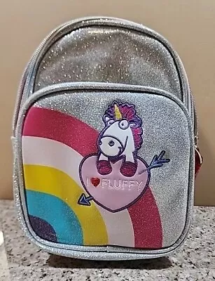 DespicableME Universal Studios Parks Fluffy Unicorn Silver Rainbow Mini Backpack • $30