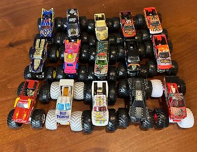 HOT WHEELS MONSTER JAM TRUCKS LOT OF 15 1:64 W/ Neon Shocker Toro Wizard RARE! • $39.99