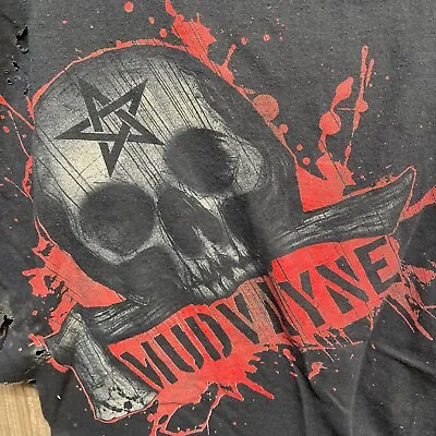 VTG Mudvayne Shirt Thrashed Y2K Metal Trashed Tee Mosh Pit Size M • $24.99