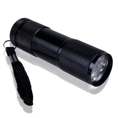 9 LED Bright Red Aluminum Flashlight Mini Small Torch Travel Camping Hiking Lamp • $4.49