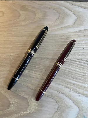 Montblanc Fountain Pen BUNDLE • 144R & 146 With Gold M Nibs • $205.50