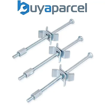 £4.99 • Buy X3 Kitchen Worktop Joining Bolts 150mm Panel Butt Connectors Worktop Clamps