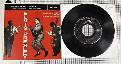 Elvis Presley 45 Record EPA-830 Shake Rattle And Roll Near MINT Cover • $24.99