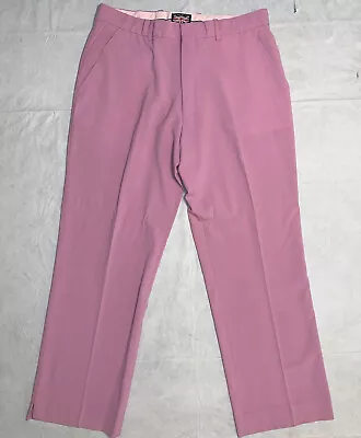 Ian Poulter IJP Design Purple Polyester Wool Casual Golf Pants 36x31 • $31.98