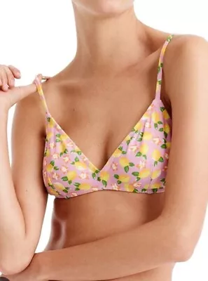 J Crew Size Small French Bikini Top Lemon Print  • $29.99