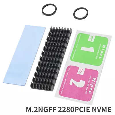 Aluminium Cooling M.2NGFF SSD NVMe Heat Sink Heatsink M2 2280PCIE SSD Hard Disk • $5.89