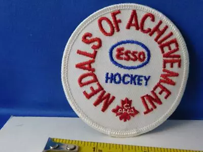 Esso Oil Gas Station Vintage Hockey Medal  Award Patch Hat Vest Badge • $3.61