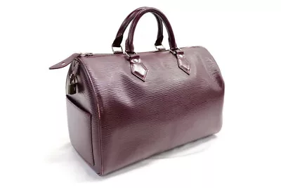 LOUIS VUITTON - Purple / Cassis Epi Leather SPEEDY 35 Handbag   • $700