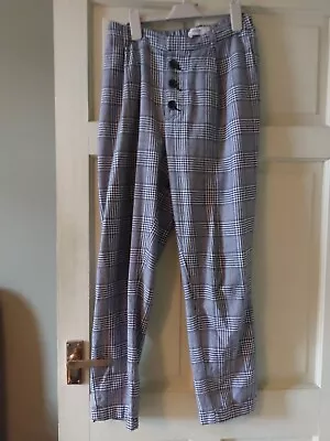 Mango Checked Trousers Size S • £7