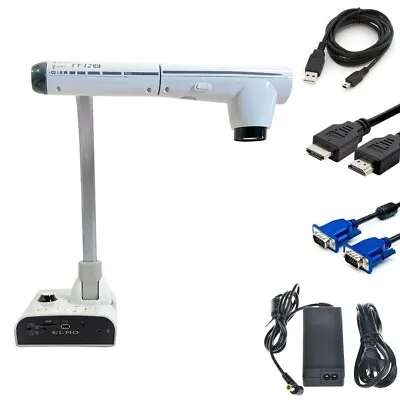 Elmo TT-12id 12x Optical Zoom Digital Document Camera Presenter W/Accessories • $96.30