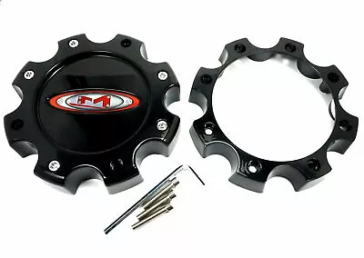 Moto Metal Gloss Black Center Cap 6.75 OD Open Closed For MO963 MO955 845L170B • $22