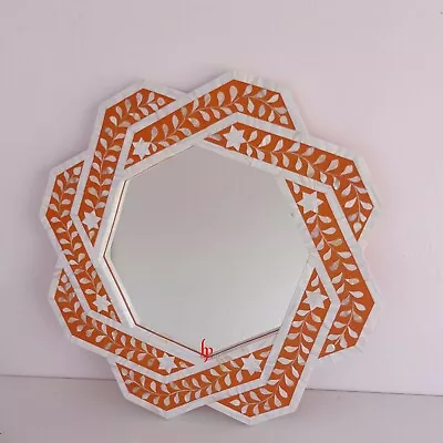 Unique Designed Mirror Frame | Mother Of Pearl Inlay Bedroom Mirror For Dressing • $489.89